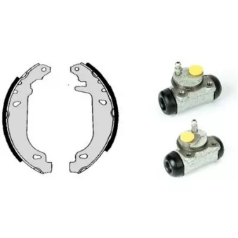 Jeu de mâchoires de frein BREMBO OEM 7701202665