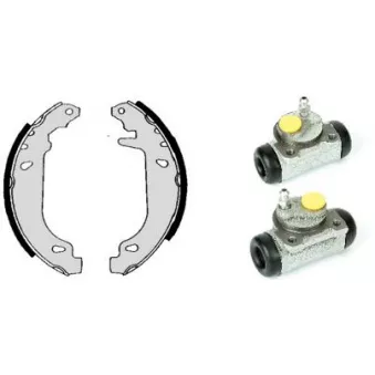 Jeu de mâchoires de frein BREMBO H 68 046 pour RENAULT CLIO 1.4 - 80cv