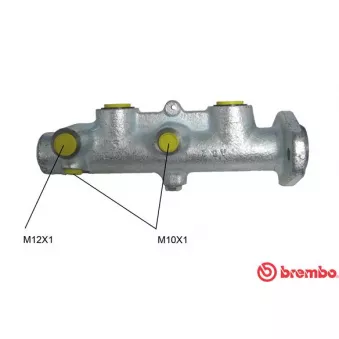 Maître-cylindre de frein BREMBO M 24 034 pour FORD TRANSIT 2.5 TD - 101cv