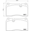 BREMBO P 02 002 - Jeu de 4 plaquettes de frein avant