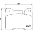 BREMBO P 06 002 - Jeu de 4 plaquettes de frein avant