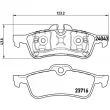 BREMBO P 06 032 - Jeu de 4 plaquettes de frein arrière