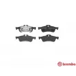 BREMBO P 06 032 - Jeu de 4 plaquettes de frein arrière