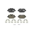 BREMBO P 06 037X - Jeu de 4 plaquettes de frein arrière