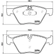 BREMBO P 06 057 - Jeu de 4 plaquettes de frein avant