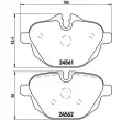 BREMBO P 06 064X - Jeu de 4 plaquettes de frein arrière