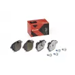 BREMBO P 06 064X - Jeu de 4 plaquettes de frein arrière