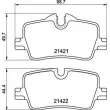 BREMBO P 06 113 - Jeu de 4 plaquettes de frein arrière