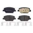 BREMBO P 07 007 - Jeu de 4 plaquettes de frein avant