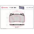 BREMBO P 09 004 - Jeu de 4 plaquettes de frein avant