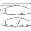 BREMBO P 09 016 - Jeu de 4 plaquettes de frein avant