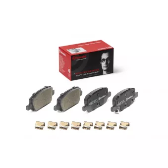 BREMBO P 09 027 - Jeu de 4 plaquettes de frein arrière