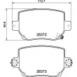 BREMBO P 09 030 - Jeu de 4 plaquettes de frein arrière