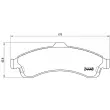 BREMBO P 10 009 - Jeu de 4 plaquettes de frein avant