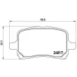 BREMBO P 10 014 - Jeu de 4 plaquettes de frein avant