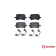 BREMBO P 10 014 - Jeu de 4 plaquettes de frein avant