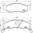 BREMBO P 11 006 - Jeu de 4 plaquettes de frein avant