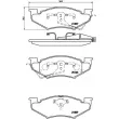 BREMBO P 11 020 - Jeu de 4 plaquettes de frein avant