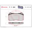 BREMBO P 11 023 - Jeu de 4 plaquettes de frein avant