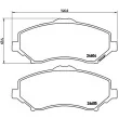 BREMBO P 11 025 - Jeu de 4 plaquettes de frein avant