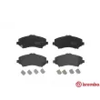 Jeu de 4 plaquettes de frein avant BREMBO [P 11 025]