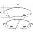 BREMBO P 15 002 - Jeu de 4 plaquettes de frein avant