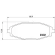 BREMBO P 15 006 - Jeu de 4 plaquettes de frein avant