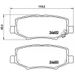 BREMBO P 18 024 - Jeu de 4 plaquettes de frein arrière