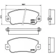 BREMBO P 23 013 - Jeu de 4 plaquettes de frein avant