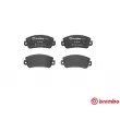 BREMBO P 23 013 - Jeu de 4 plaquettes de frein avant