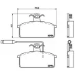 BREMBO P 23 024 - Jeu de 4 plaquettes de frein avant