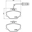 BREMBO P 23 044 - Jeu de 4 plaquettes de frein avant