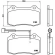 BREMBO P 23 052 - Jeu de 4 plaquettes de frein avant