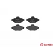 BREMBO P 23 054 - Jeu de 4 plaquettes de frein avant