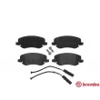 BREMBO P 23 088 - Jeu de 4 plaquettes de frein avant