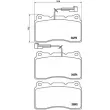 BREMBO P 23 098 - Jeu de 4 plaquettes de frein avant