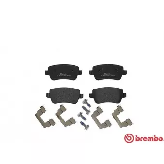 Jeu de 4 plaquettes de frein arrière BREMBO OEM 77363610