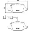 BREMBO P 23 131 - Jeu de 4 plaquettes de frein arrière