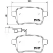 BREMBO P 23 133X - Jeu de 4 plaquettes de frein arrière