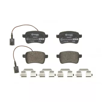 Jeu de 4 plaquettes de frein arrière BREMBO OEM 77365357