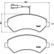 BREMBO P 23 136 - Jeu de 4 plaquettes de frein avant