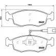 BREMBO P 23 138 - Jeu de 4 plaquettes de frein avant