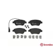 BREMBO P 23 140 - Jeu de 4 plaquettes de frein avant