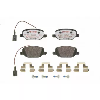 Jeu de 4 plaquettes de frein arrière BREMBO OEM 77365542