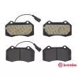 BREMBO P 23 162 - Jeu de 4 plaquettes de frein avant