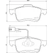 BREMBO P 23 163 - Jeu de 4 plaquettes de frein avant