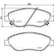 BREMBO P 23 178 - Jeu de 4 plaquettes de frein avant