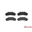 BREMBO P 24 041 - Jeu de 4 plaquettes de frein avant