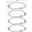 BREMBO P 24 053 - Jeu de 4 plaquettes de frein avant