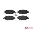 BREMBO P 24 053 - Jeu de 4 plaquettes de frein avant